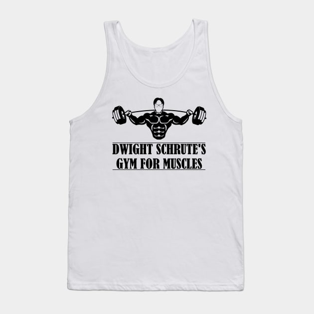 Dwight Schrute’s Gym for Muscles Tank Top by DWFinn